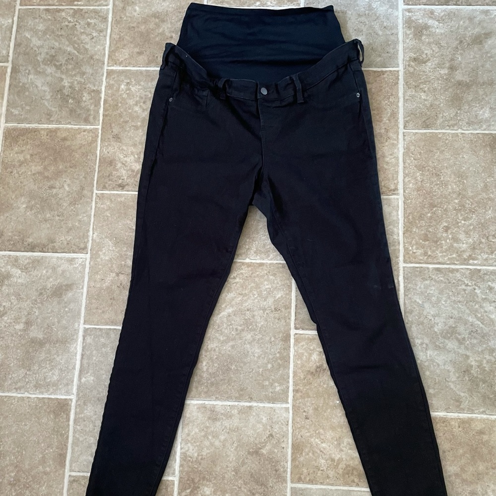 Old Navy Maternity Rockstar Jeans Black 14